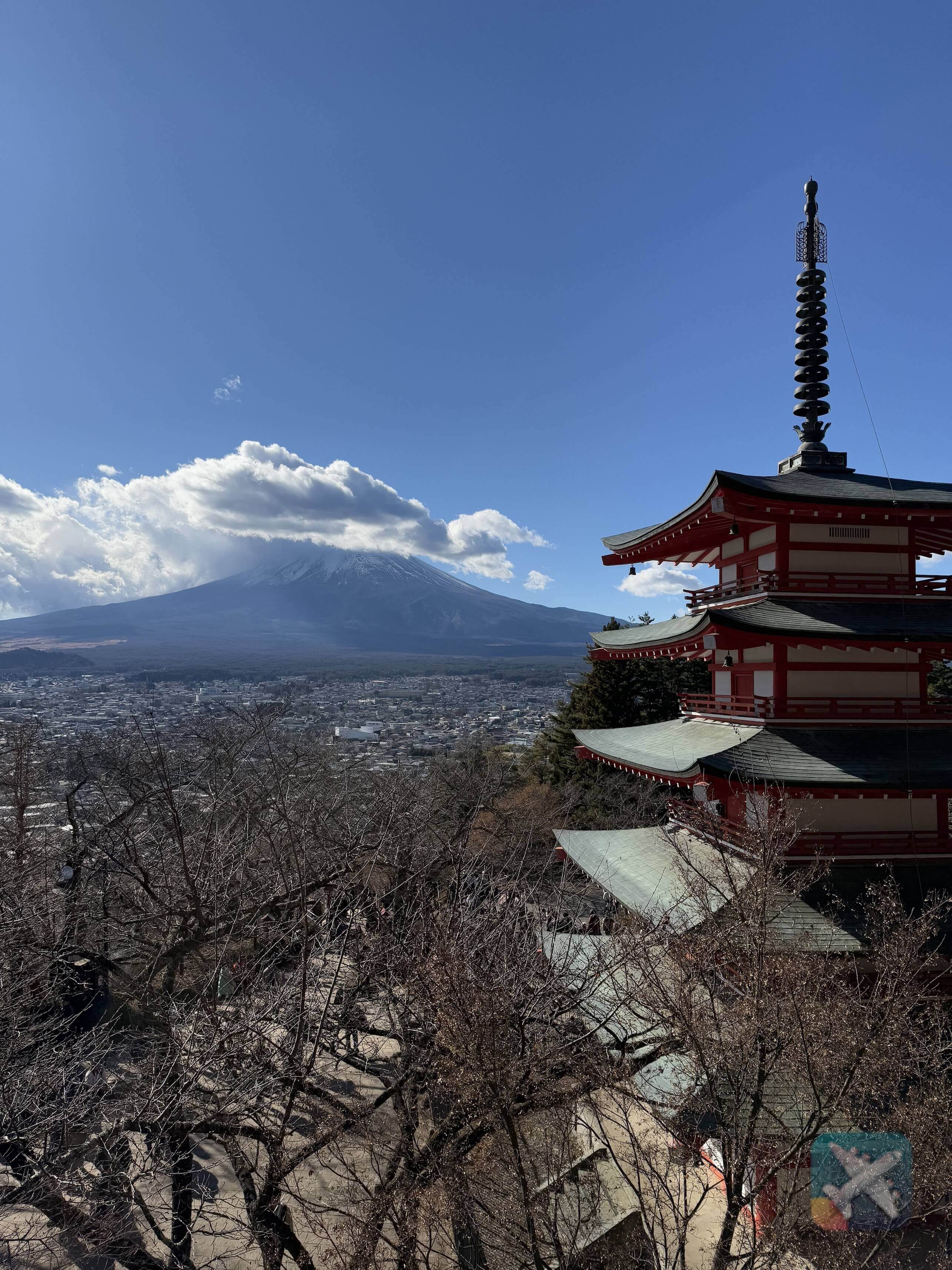 Pagoda at Mt Fuji